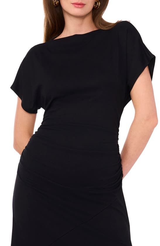 Shop Halogen Dolman Sleeve Midi Dress In Rich Black