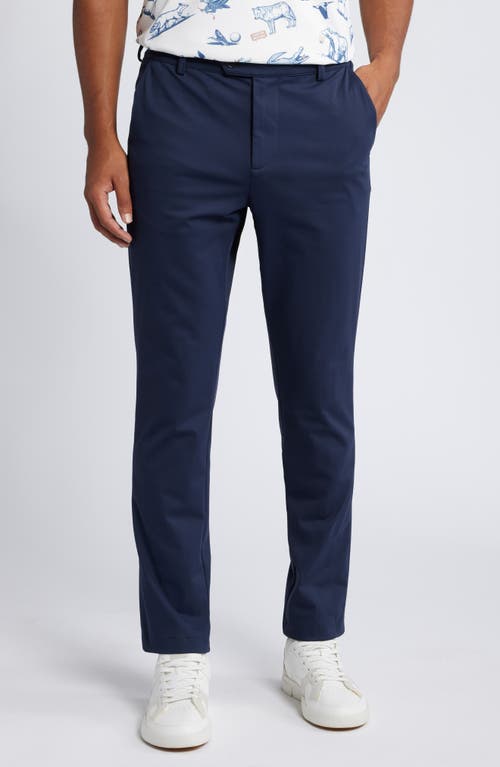 Mizzen + Main Mizzen+main Upton Flat Front Chinos In Navy Solid