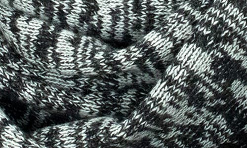 Portolano Tweed Infinity Neckwarmer In Black/latte