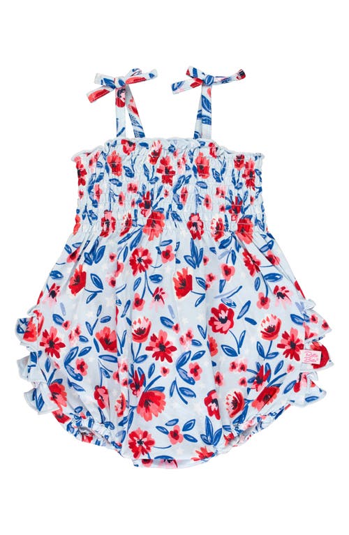 Rufflebutts Babies'  Morning Glory Smock Bubble Romper