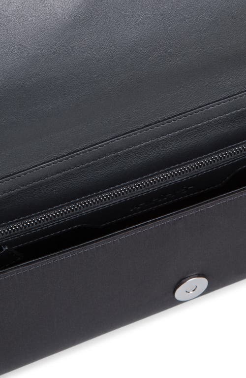 AKRIS AKRIS SMALL ANOUK EAST/WEST SILK SATIN CLUTCH