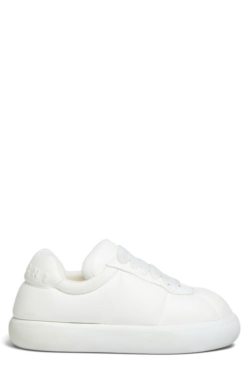 Shop Marni Puff Sneaker In White