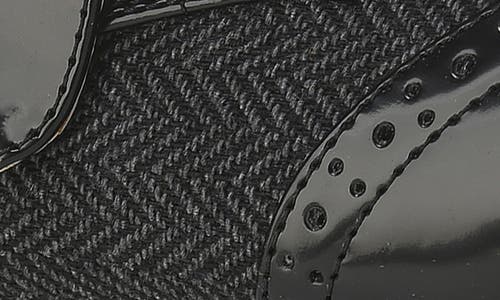 Gino Vitale Monk Strap Herringbone Dress Shoe In Black