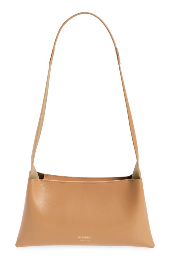 Shop Ree Projects Small Nessa Leather Shoulder Bag In Bronze