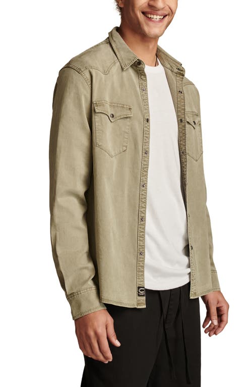 LUCKY BRAND LUCKY BRAND WESTERN TWILL SNAP-UP SHIRT 