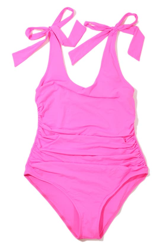 Shop Hanky Panky Scoop One-piece Swimsuit In Unapologetic Pink