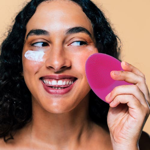 Shop Pursonic Silicone Exfoliating Facial Cleansing Brush In Pink