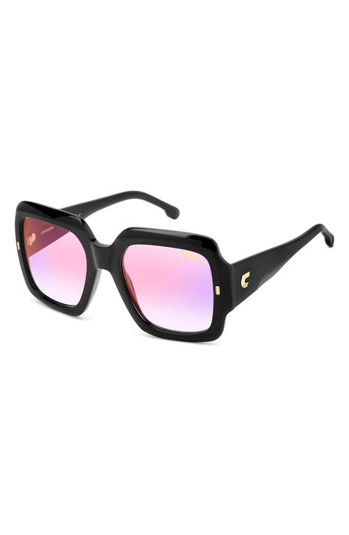 Shop Carrera Eyewear 54mm Square Sunglasses In Black/multilayer Viol