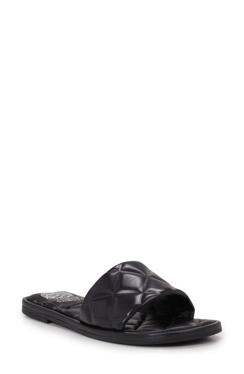 Shop Vince Camuto Brennda Quilted Slide Sandal In Black