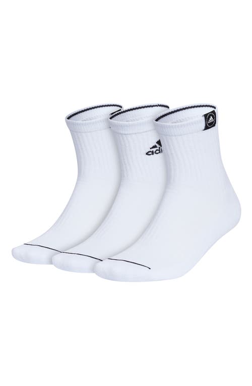 Shop Adidas Originals Adidas Assorted 3-pack Cushioned 2.0 Crew Socks In White/black