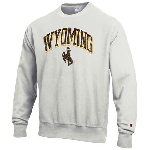 Men's Champion Brown Wyoming Cowboys Jersey Long Sleeve T-Shirt