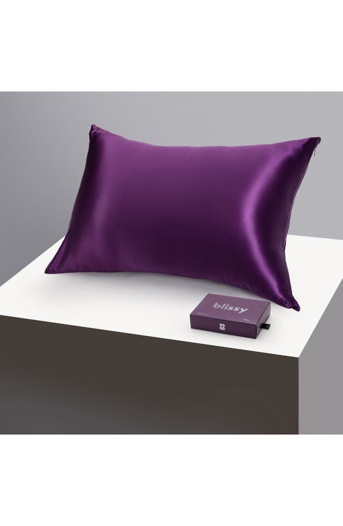 Shop Blissy Mulberry Silk Pillowcase In Royal Purple