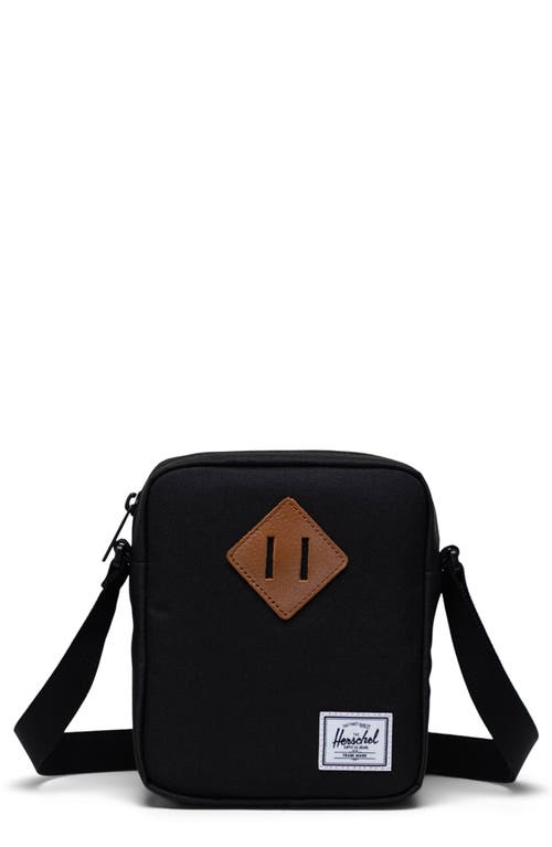 Herschel Supply Co. Heritage Recycled Polyester Crossbody Bag in Black at Nordstrom