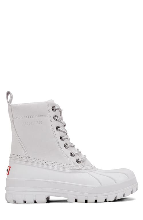 Hunter Men's Southall Waterproof Duck Boots From Finish Line In Light Grey