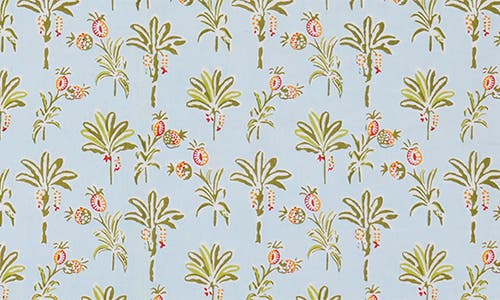Tiramisu Scarlet Set Of 4 Placemats In Green Palm