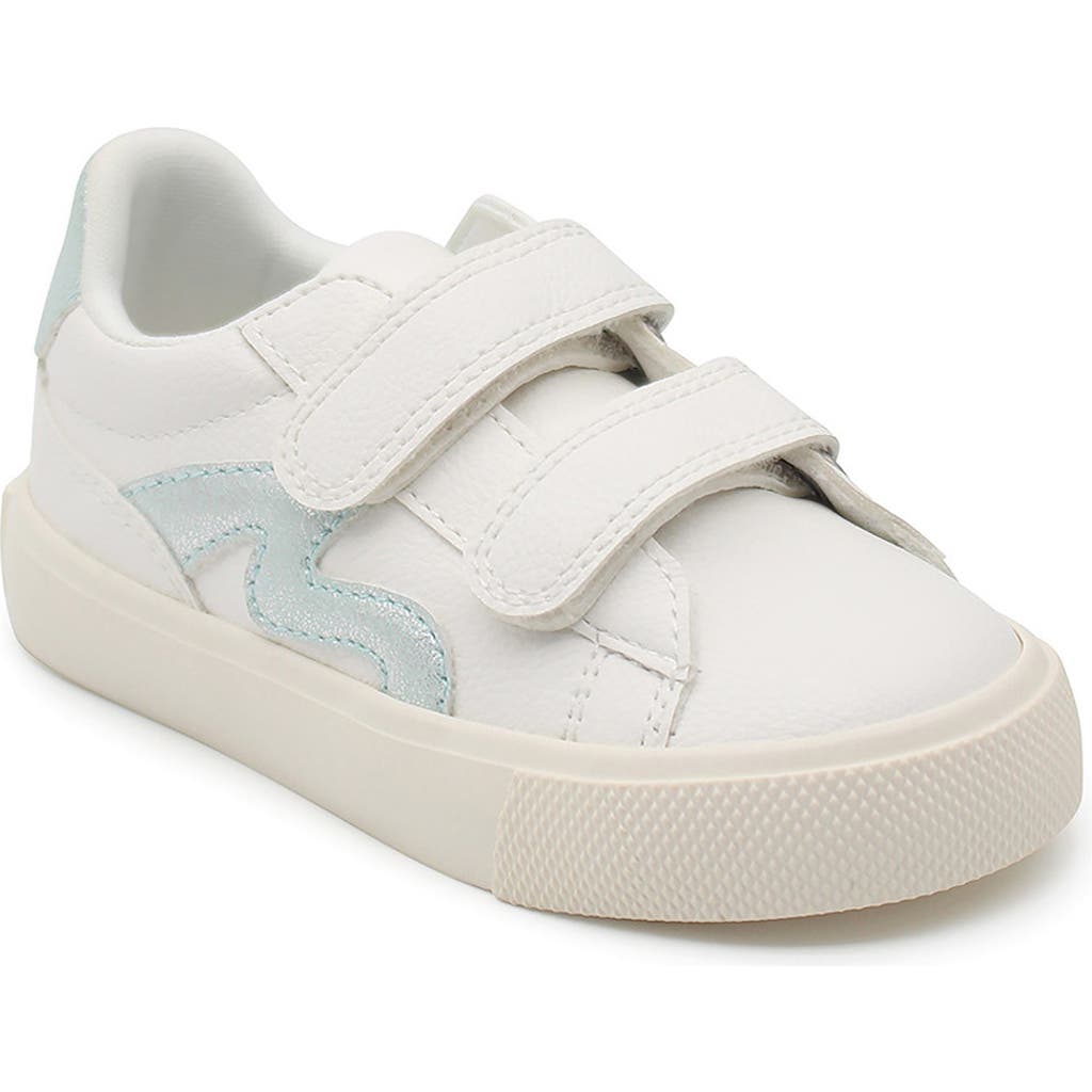 Shop Blowfish Footwear Kids' Vince Strap Sneaker In White/mint