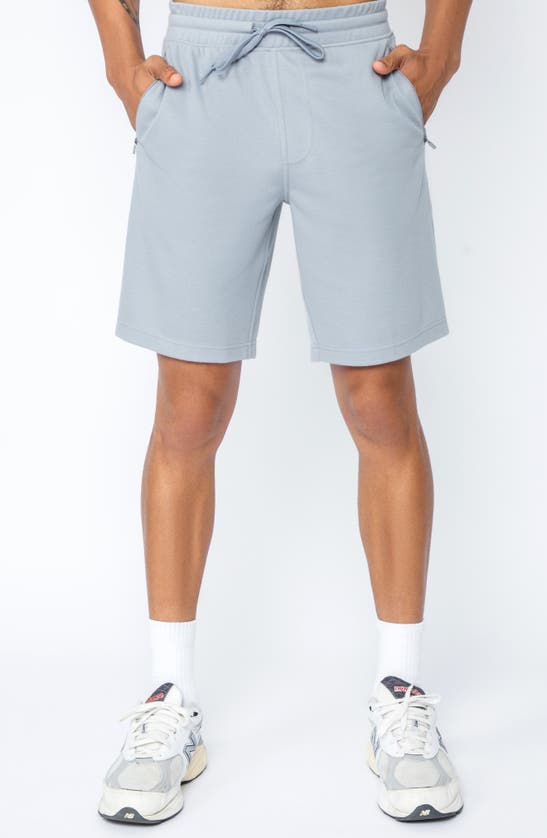 Shop 90 Degree By Reflex Zip Pocket Shorts In Grey