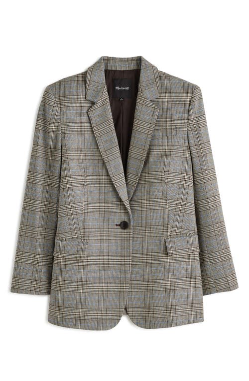 Shop Madewell The Kline Plaid Blazer In Cooper Plaid