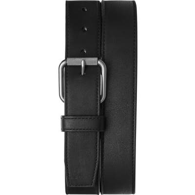 Shinola Mack Leather Belt, Black