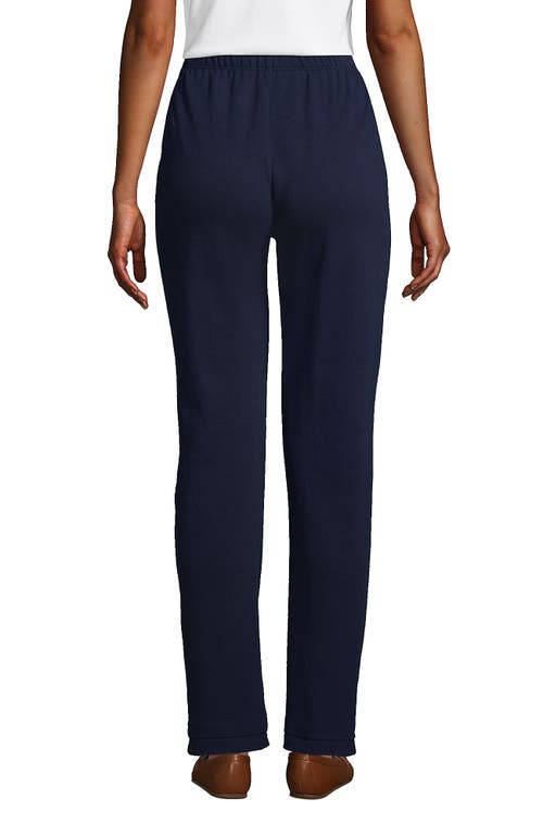 Lands' End Sport Knit High Rise Pants In Radiant Navy