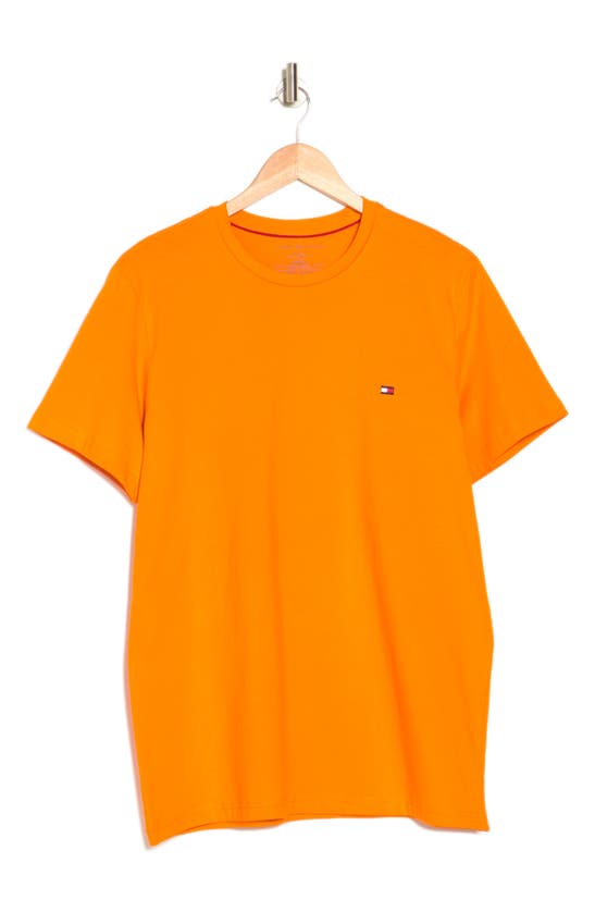 Tommy Hilfiger Core Flag Crewneck Tee In Persimmon