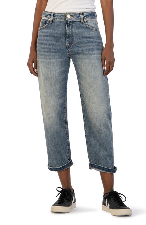 KUT from the Kloth Sienna Crop Baggy Boyfriend Jeans in Shaped at Nordstrom, Size 10