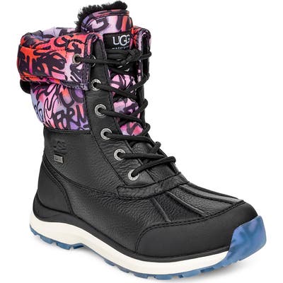 UGG Adirondack Iii Graffiti Waterproof Boot, Black