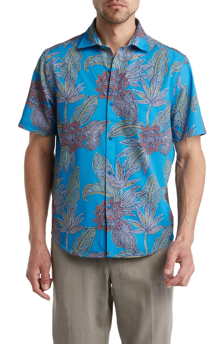 Tommy Bahama IslandZone® Bahama Coast Neon Gardens Short Sleeve Button ...