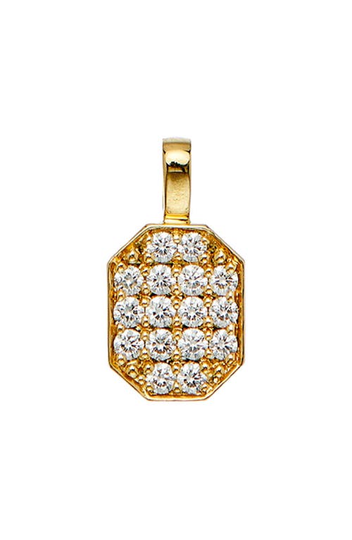 Sethi Couture Small Pav� Diamond Tag Pendant in 18K Yg at Nordstrom