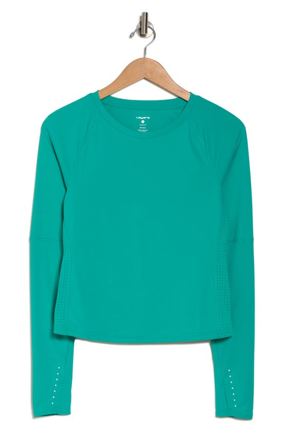 Layer 8 Stronger Long Sleeve Performance T-shirt In Spectra Green