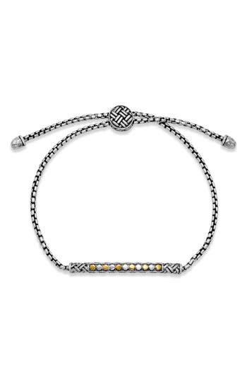 Samuel B. Armadilo Slider Bracelet In Silver And Gold