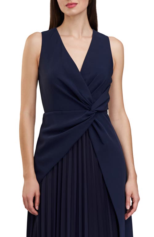 Shop Kay Unger Petra Stretch Cocktail Dress In Midnight