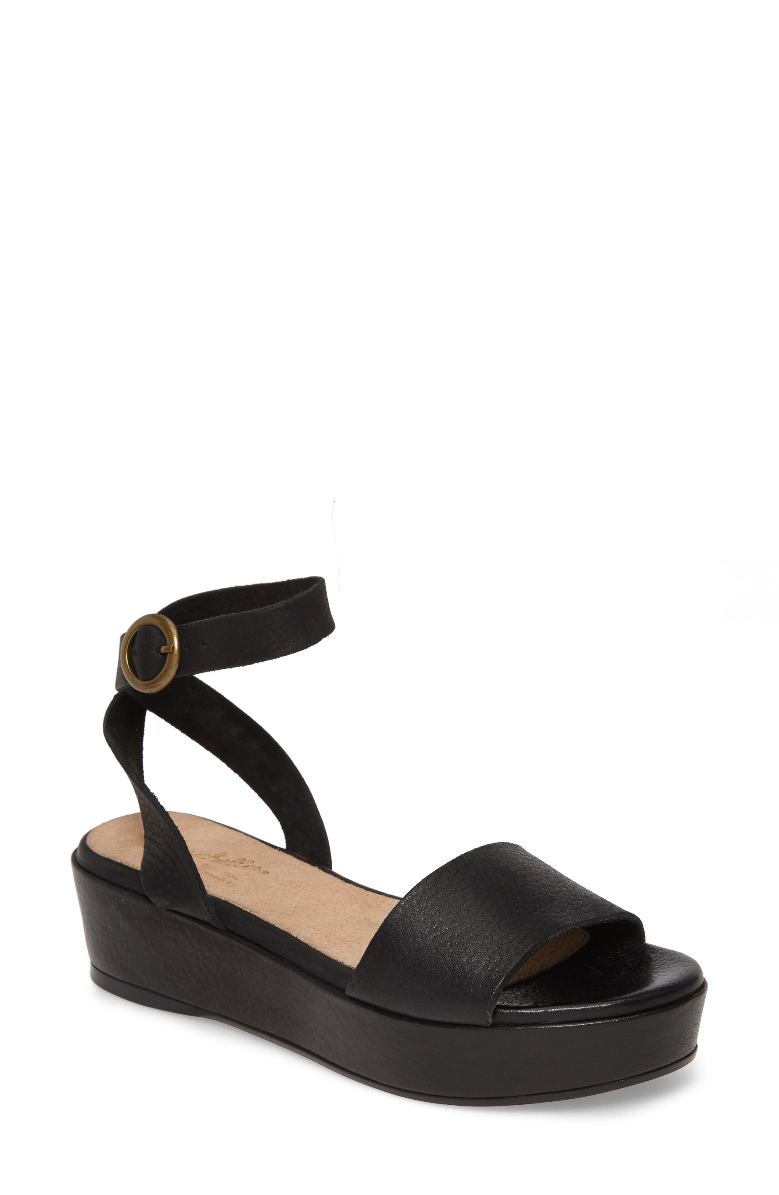 seychelles monogram flatform sandal