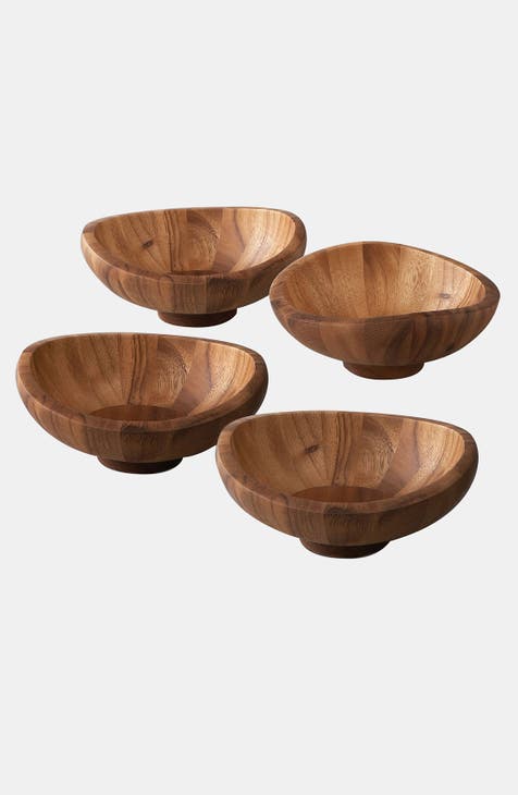 Set of 4 Butterfly Salad Bowls