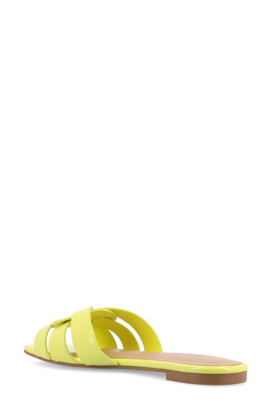 Journee Collection Journee Womens Arrina Wide Width Flat Sandals In Green