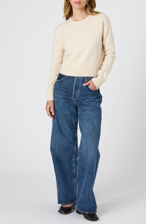 Shop French Connection Kesia Crewneck Sweater In Light Oatmeal Melange