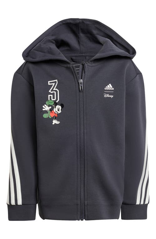 Shop Adidas Originals Adidas X Disney Kids' Mickey Mouse Hoodie In Carbon/off White