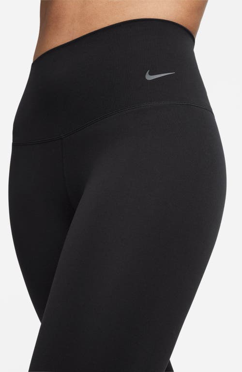 Shop Nike Zenvy Dri-fit High Waist Leggings In Black/black