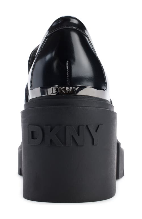 Dkny Texas Platform Bit Loafer In Blk - Black