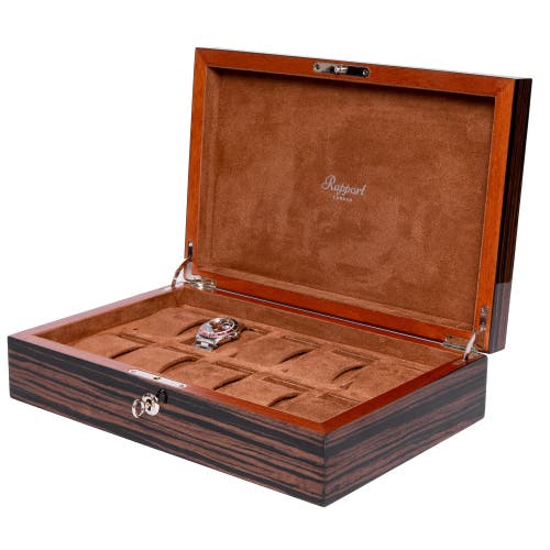 Shop Rapport London Heritage Ten Watch Box In Macassar