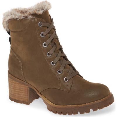 Steve Madden Comfort Faux Fur Trim Bootie, Green