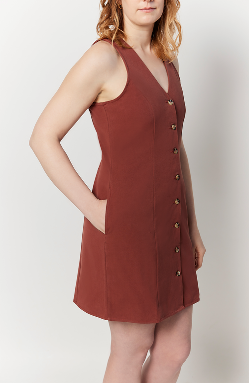 Aam The Label The Everywhere Dress In Rosewood
