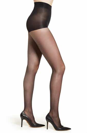 Nordstrom, Accessories, 3 Lot Nordstrom Sheer Control Top Jet Black Nylons  Panty Hose Pantyhose Size Bc