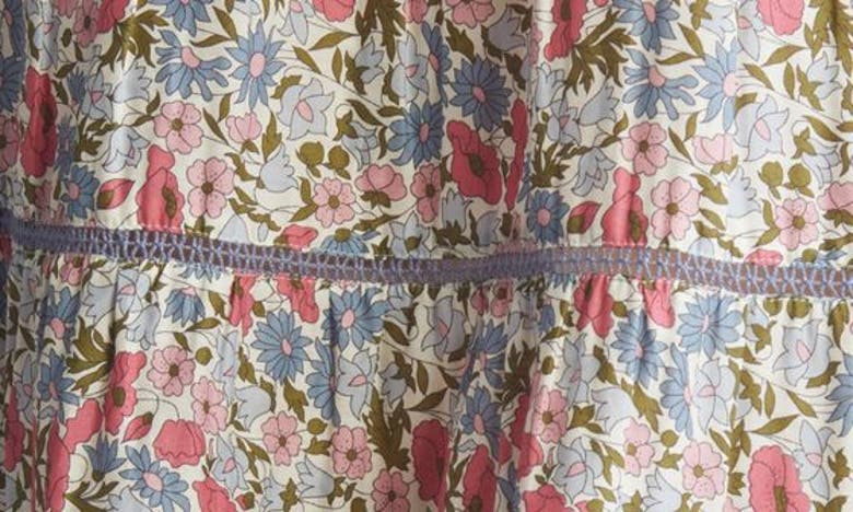 Shop Merlette X Liberty London Sol Floral Print Pima Cotton Lawn Top In Liberty Pink Print