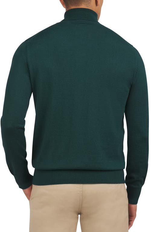 Ben Sherman Merino Blend Turtleneck Sweater In Jade