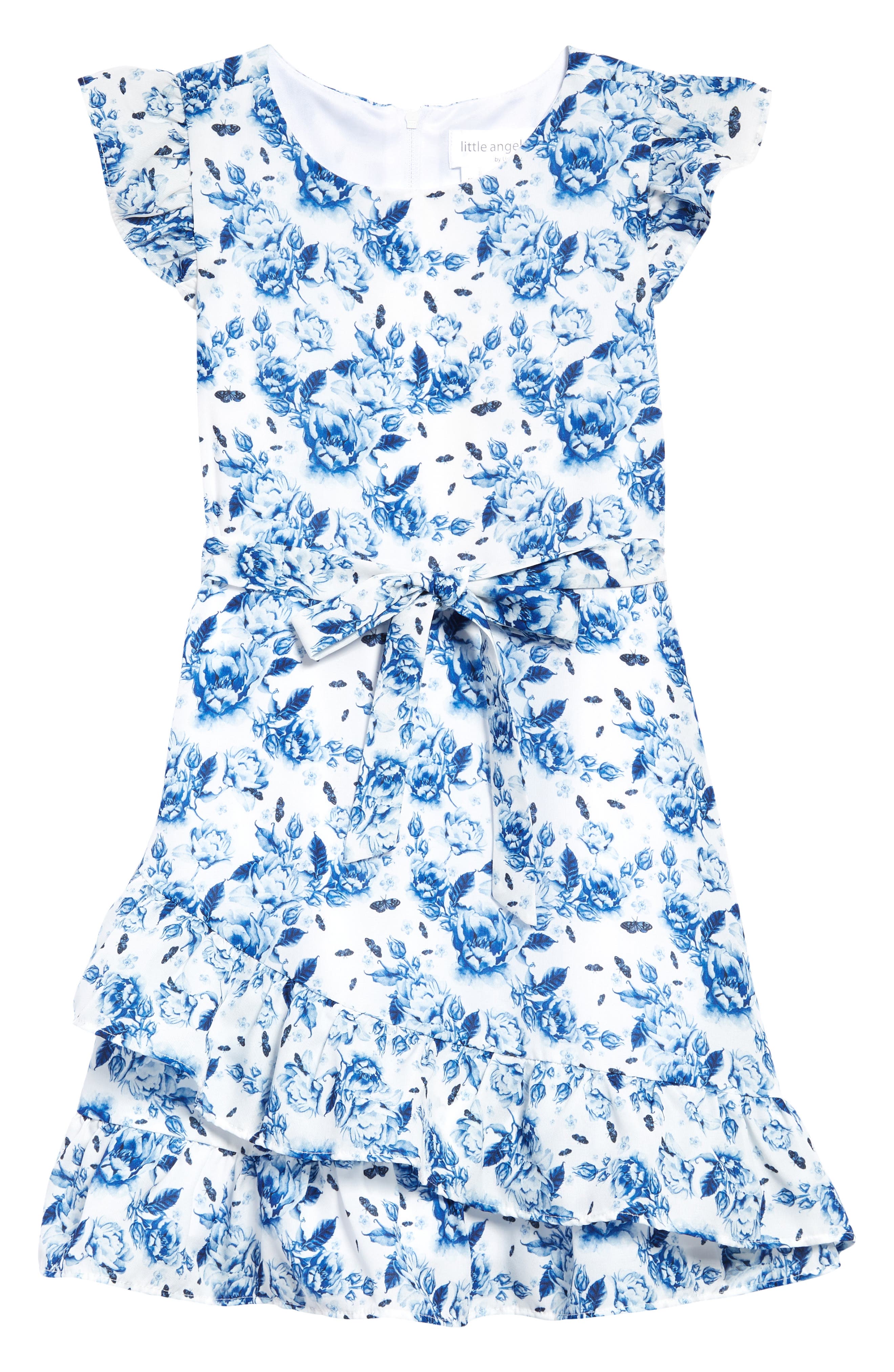 Ivy Kids' Ruffle Neck Eyelet Dress 