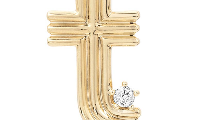 ADINA REYTER ADINA REYTER GROOVY INITIAL DIAMOND PENDANT CHARM