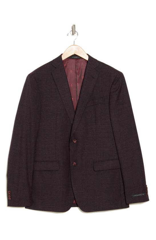 Shop John Varvatos Bedford Wool Sport Coat In Burgundy