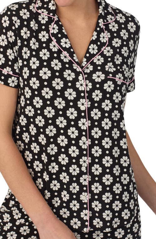 Shop Kate Spade New York Short Pajamas In Black Print