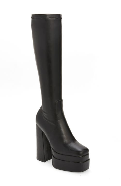AZALEA WANG Maxine Platform Knee High Boot in Black